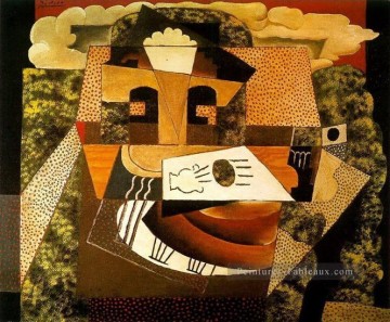 Nature morte dans un paysage Compotier 1915 cubiste Pablo Picasso Peinture à l'huile